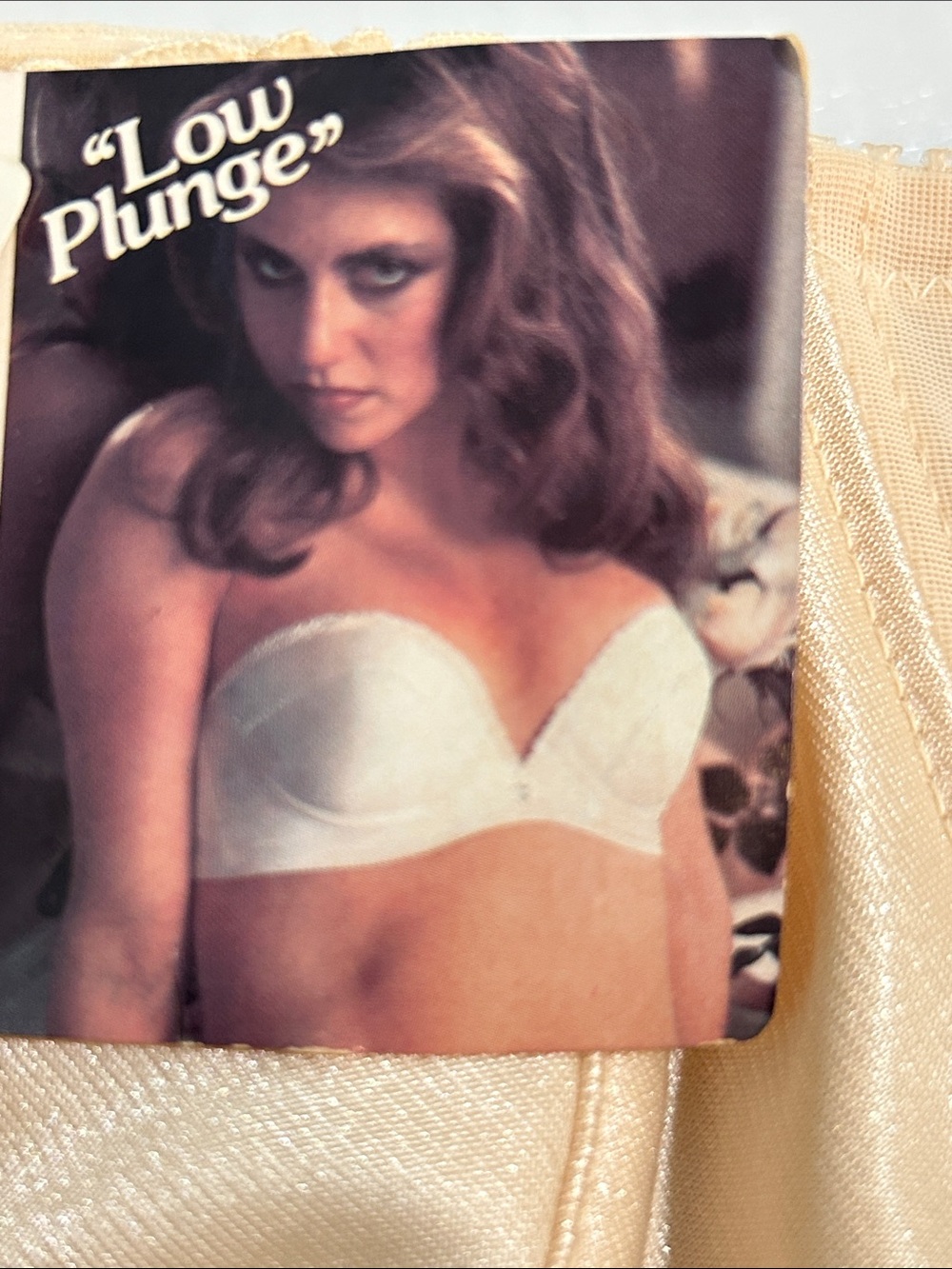 VTG Carnival Satin Low Plunge Strapless Bra 38B NWT Deadstock USA ILGWU